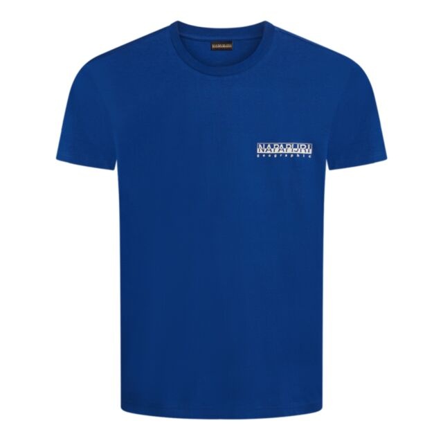 Napapijri S-Hill SS T-Shirt Blu Mazarin