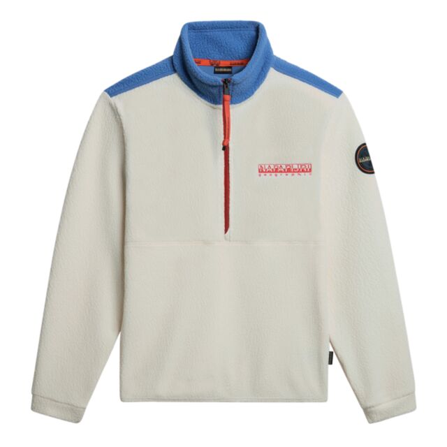 Napapijri T-Anderby Half Zip Whitecap