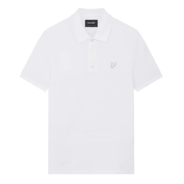 Lyle & Scott Tonal Eagle Polo White