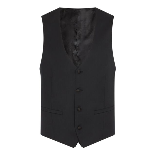 Remus Rocco Waistcoat - Black