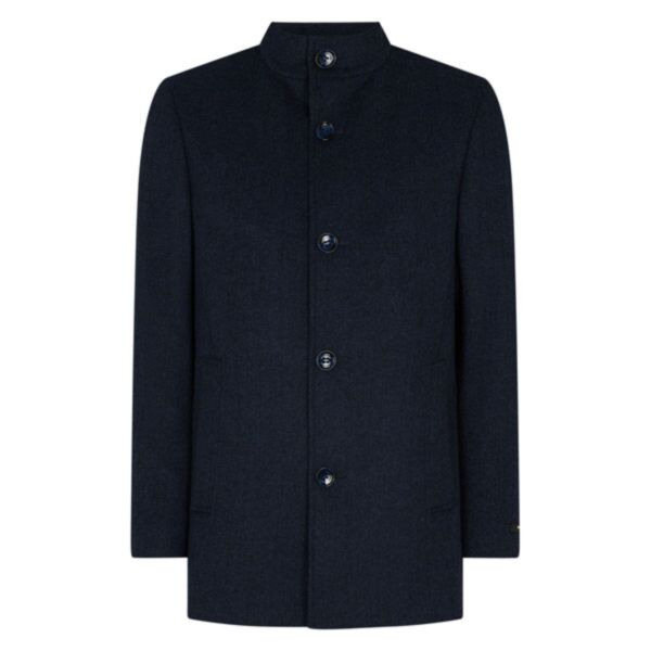 Remus Uomo Jonah Navy Overcoat