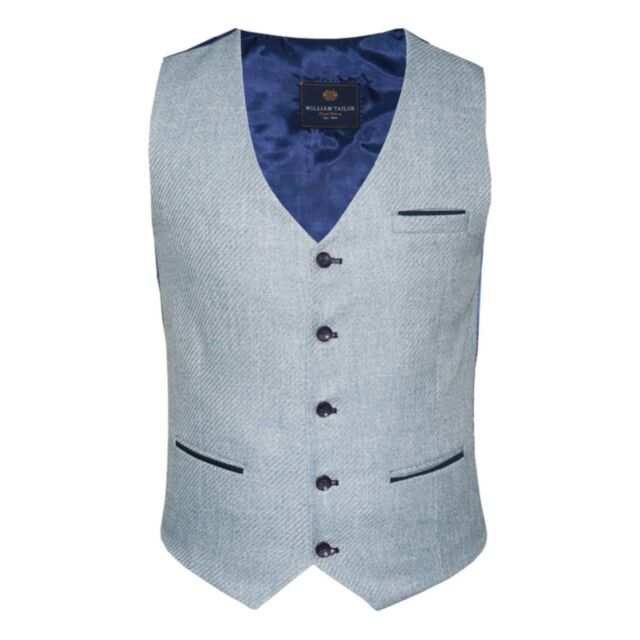 William Tailor Edward Waistcoat In Grey