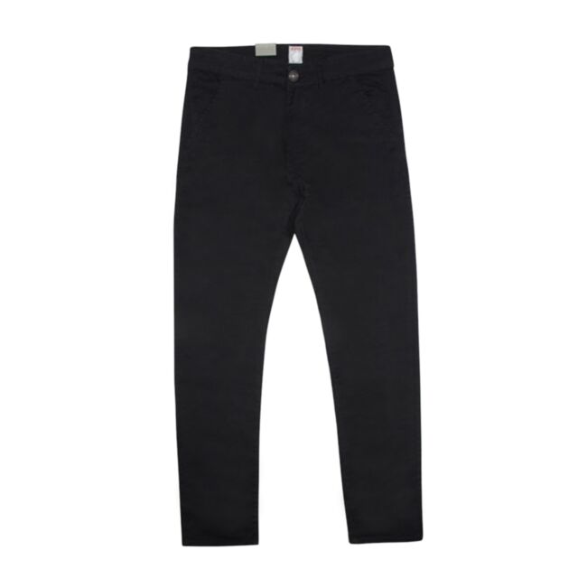 Enzo Slim Stretch Chino In Black