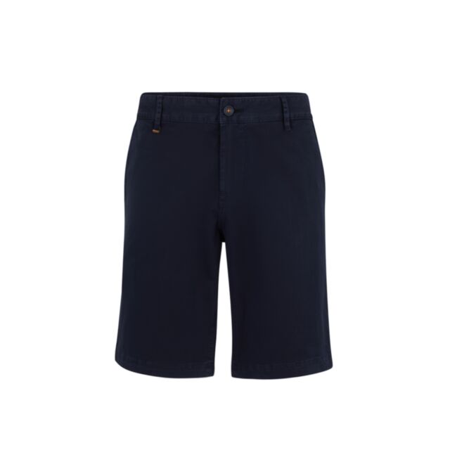 Boss Schino Slim Chino Shorts Dark Blue