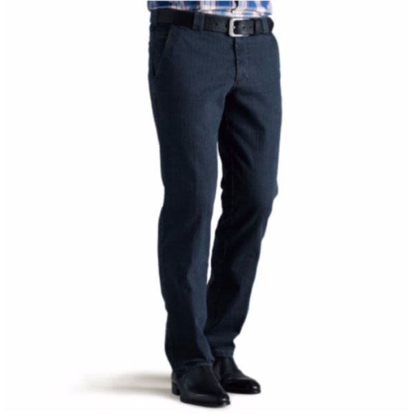Meyer Roma Regular Fit Chino In Denim