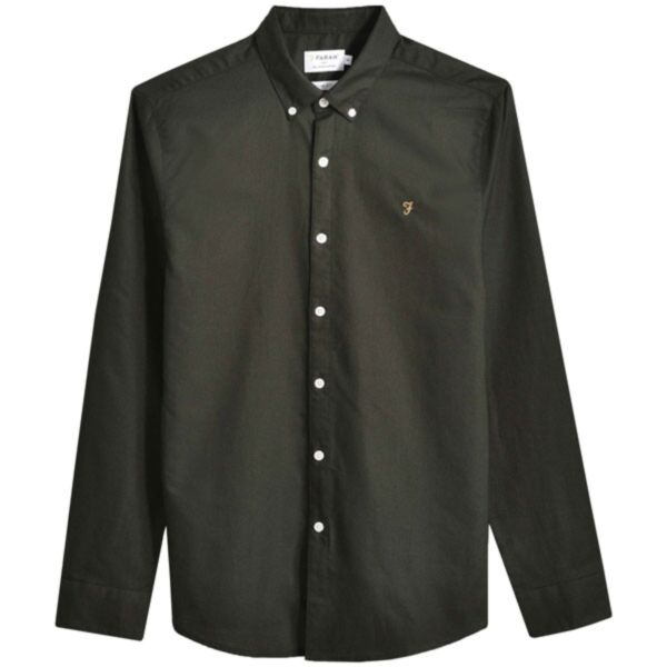 Farah Brewer LS Shirt In Evergreen