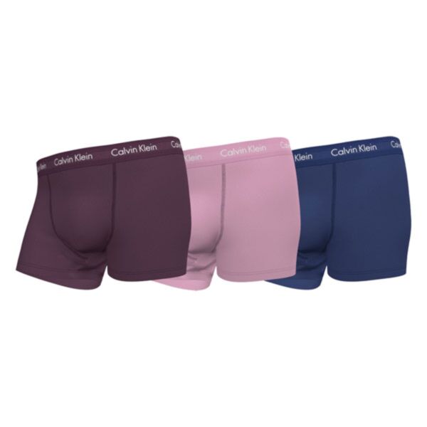 Calvin Klein 3pk Trunk In Grape