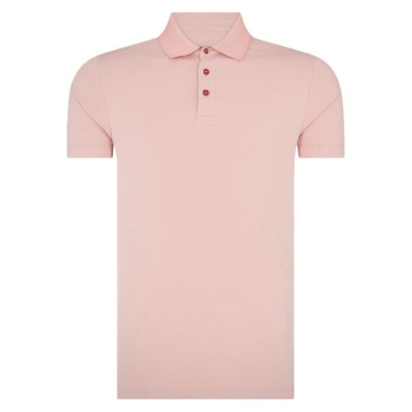 Remus Uomo SS Polo Shirt Mauve Pink