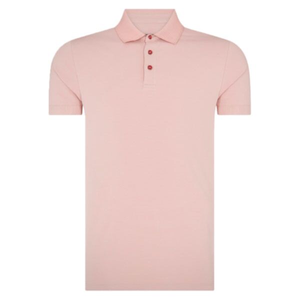 Remus Uomo SS Polo Shirt Mauve Pink