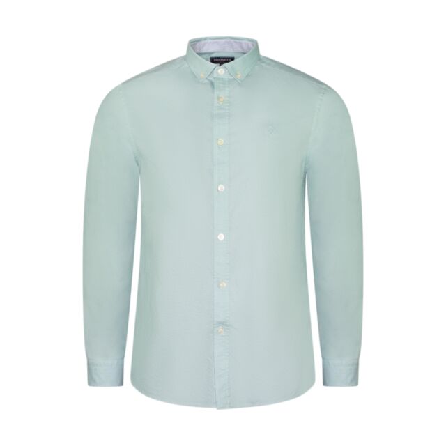 Ted Smith Bond Oxford Shirt Aqua