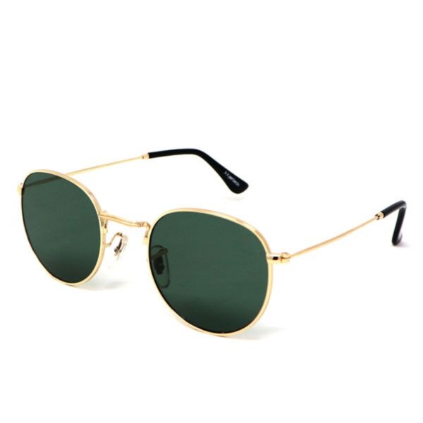 A.Kjaerbede Hello Gold/Green Sunglasses