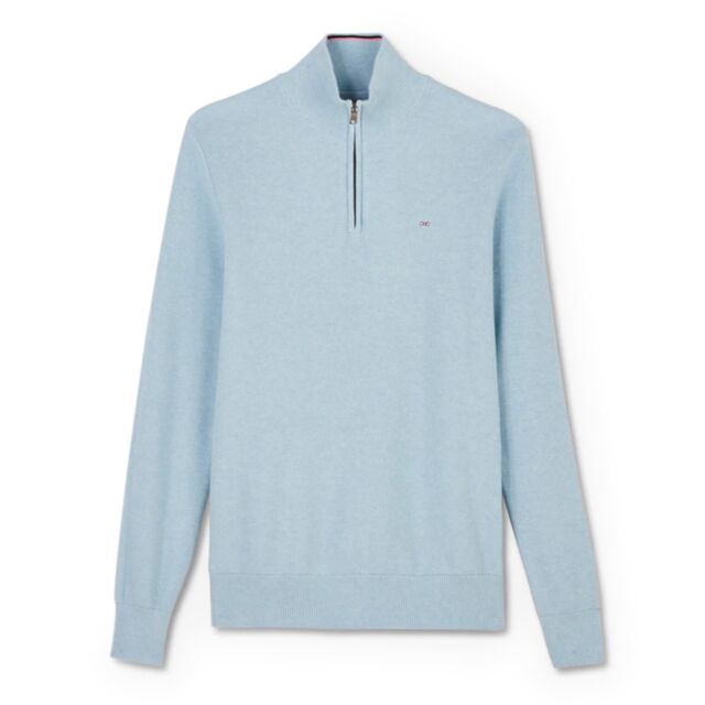Eden Park Honey Cam Half Zip In Blue