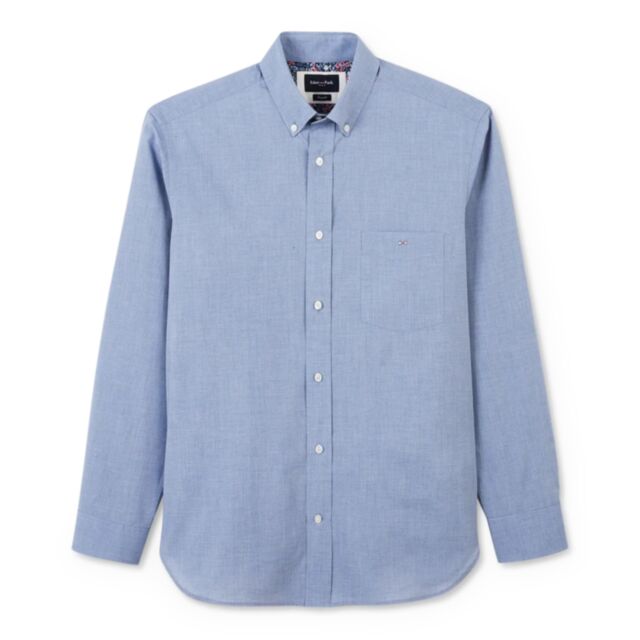 Eden Park Cotton Shirt In Blue