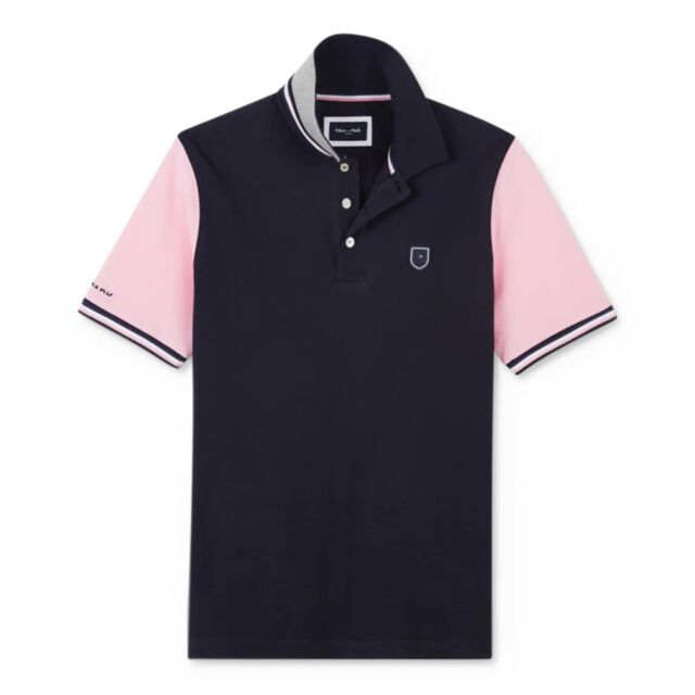 Eden Park Cotton Polo Shirt In Navy