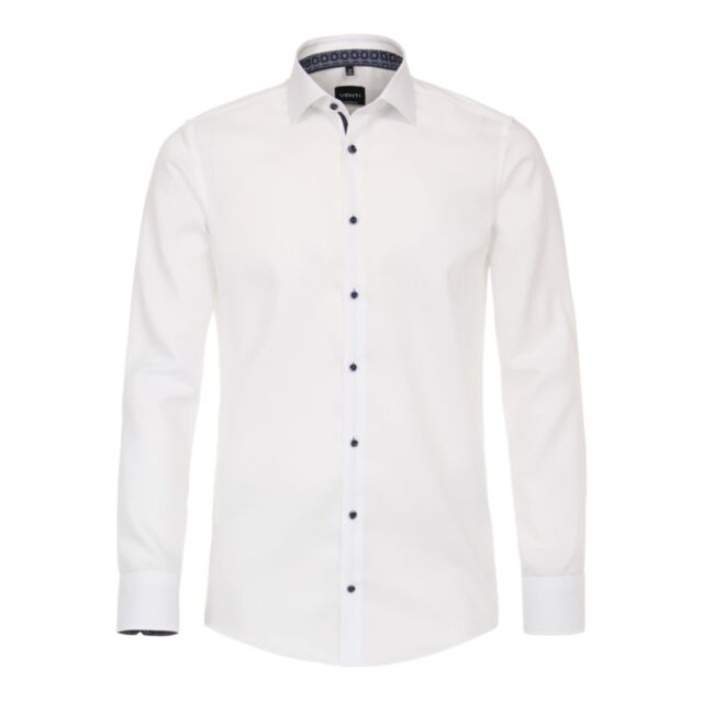 Venti Kent Modern Fit Shirt In White