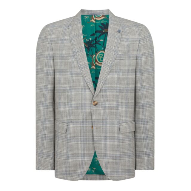 Remus Uomo Deano Jacket Grey Check