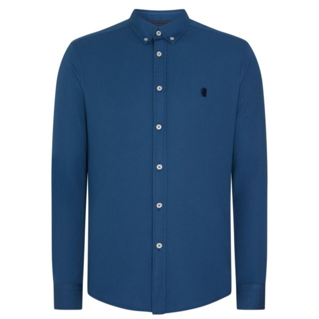 Remus Uomo Ashton Slim Shirt In Dark Blue
