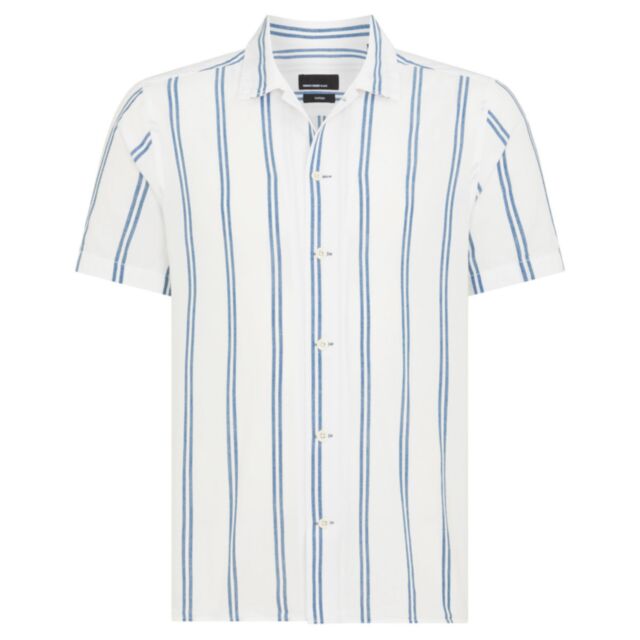 Remus Uomo Paolo SS Cotton Stripe Shirt