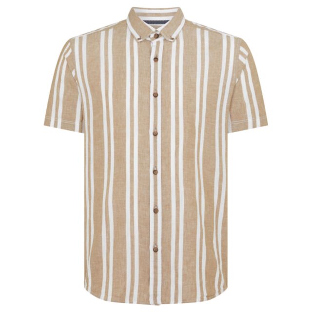 Remus Uomo SS Parker Shirt Oatmeal
