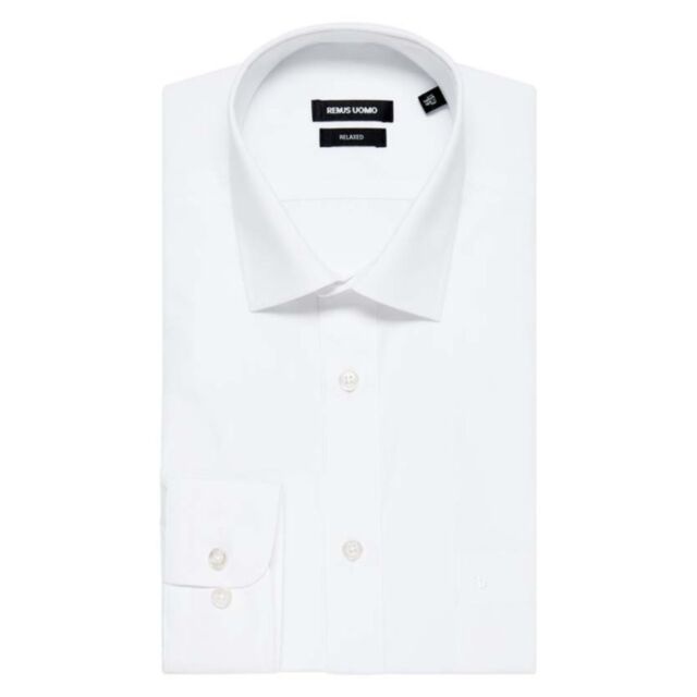 Remus Uomo London Relaxed Fit Shirt In White