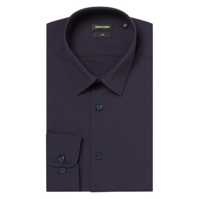 Remus Uomo Ashton Slim Fit Shirt Navy