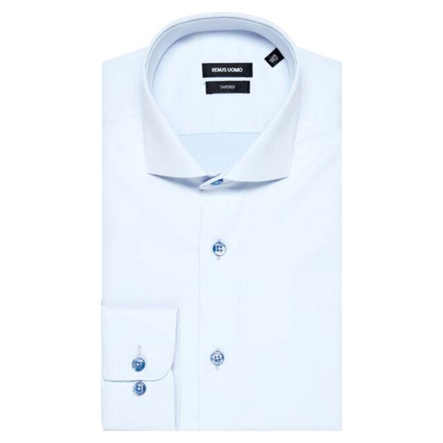 Remus Uomo Frank Tapered Shirt In Blue