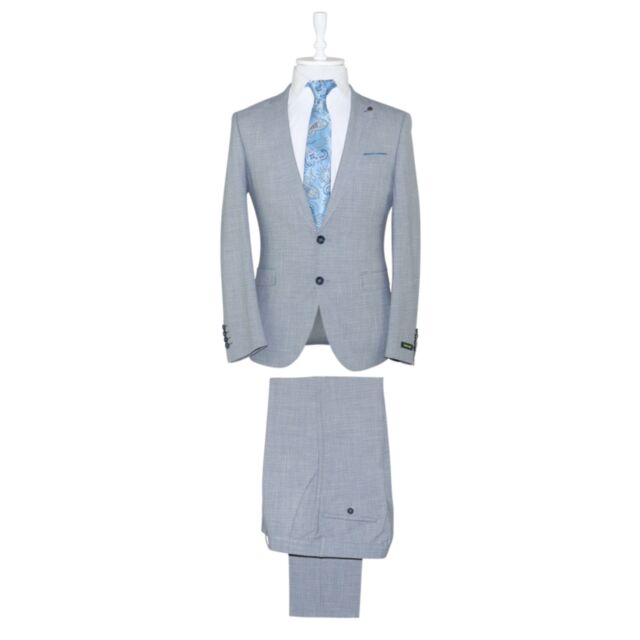 Remus Uomo Mario Slim 2pc Suit Micro Che