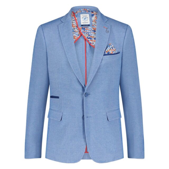Fish Named Fred Jacket Light Blue Pique
