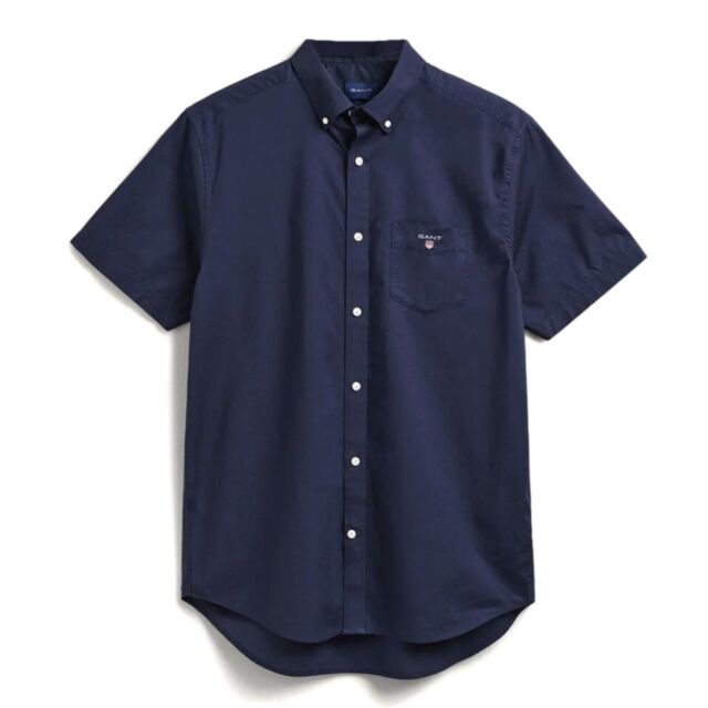 Gant Reg Broadcloth SS BD Shirt Marine