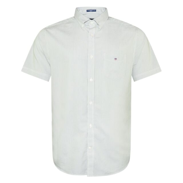 Gant Broadcloth Banker SS Shirt Green