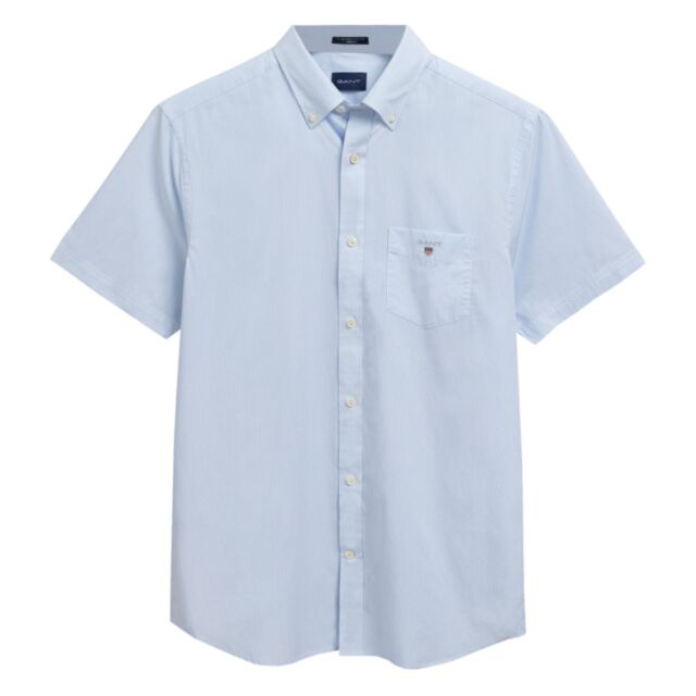 Gant Broadcloth Banker SS Shirt Capri Bl