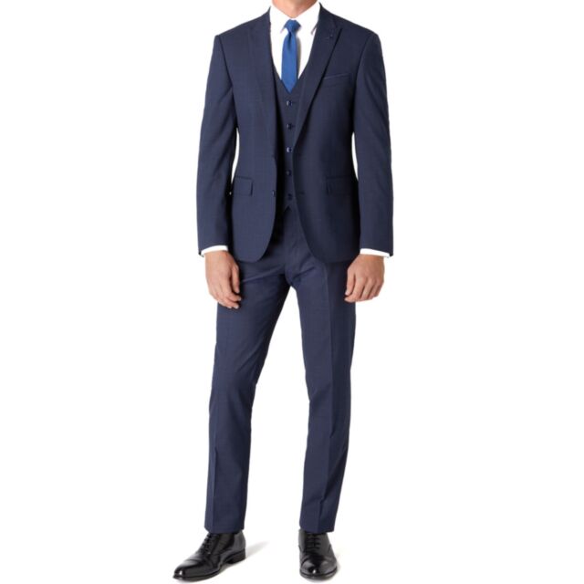 Remus Uomo Pablo 3pc Tapered Suit Navy C