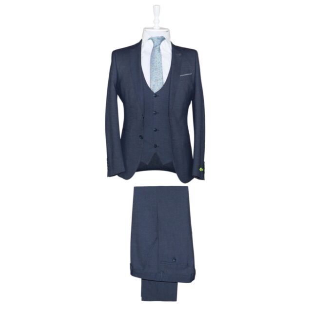 Remus Uomo Lucian DJ Slim 3pc Suit Navy