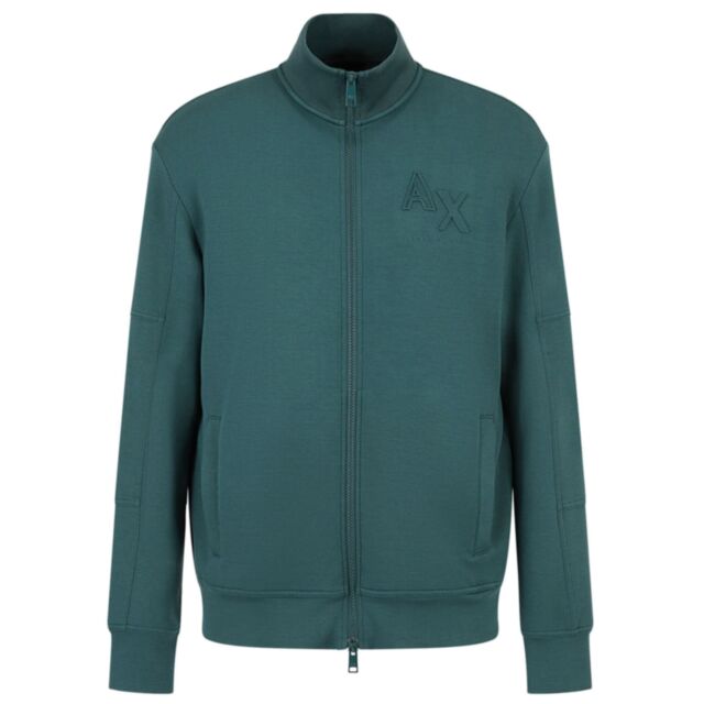 Armani Exchange Full Zip Sweat Green