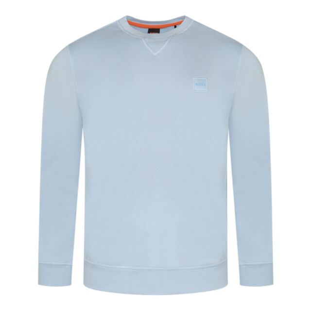 Boss Westart Sweater In Open Blue