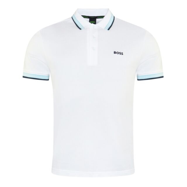Boss Paddy Polo Shirt In Natural White