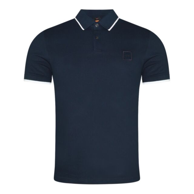 Boss Passertip Tipped Collar Polo Dark B