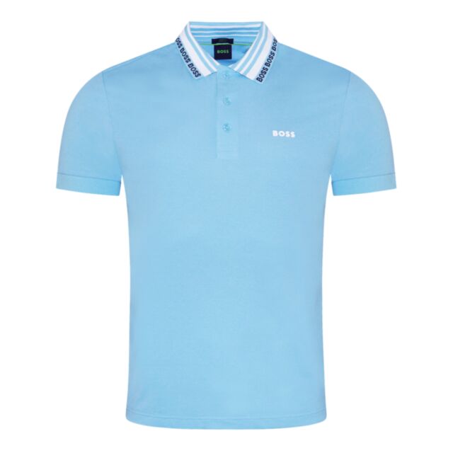 Boss Paule Cont Collar Polo Shirt Light