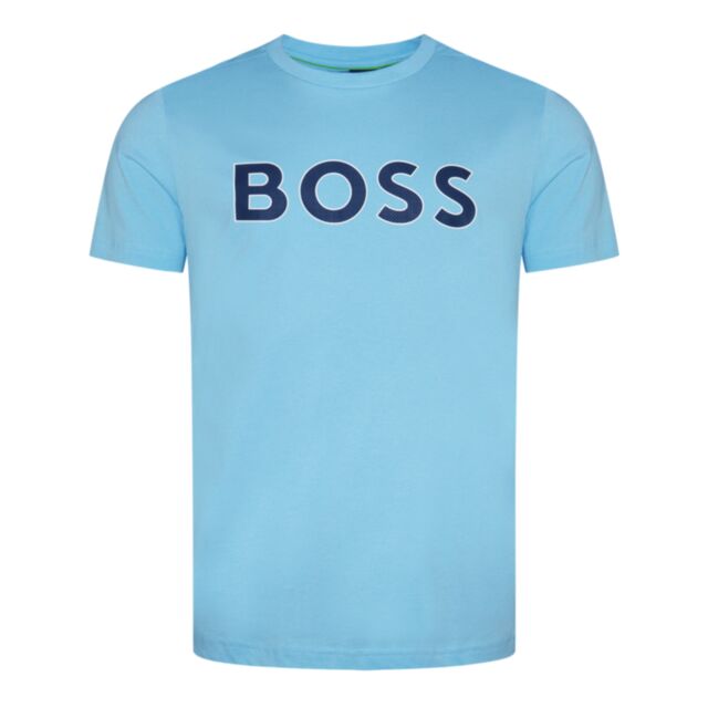 Boss Tee 1 Logo T-Shirt Light Pastel blu