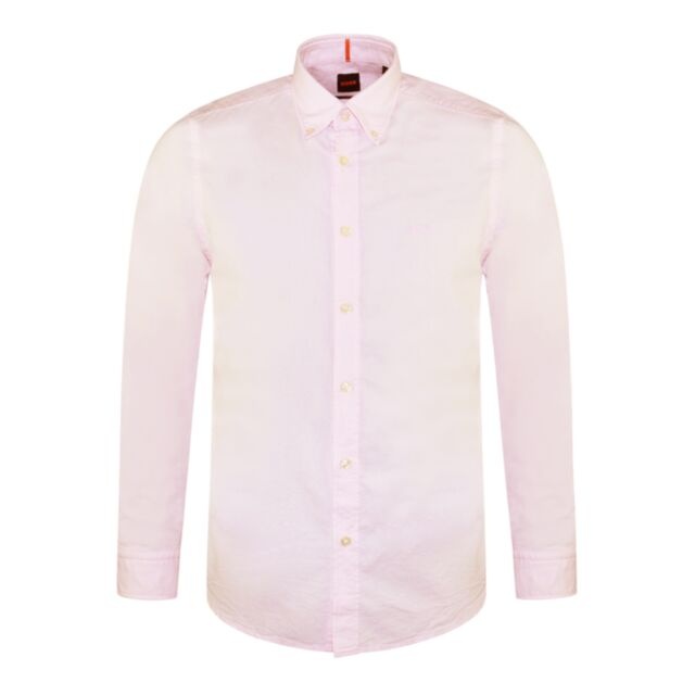 Boss Rickert Cotton LS Shirt Pastel Pink