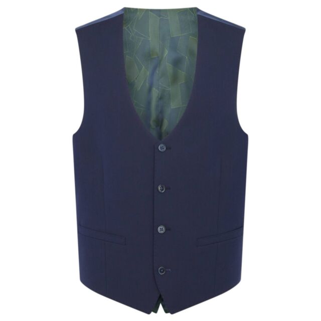 Remus Uomo Mix To Fit Waistcoat Navy