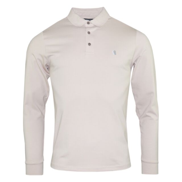 Remus Uomo LS Polo Shirt In Beige