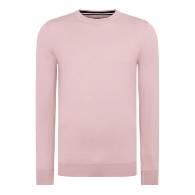 Remus Uomo LS Nk Sweater Pink
