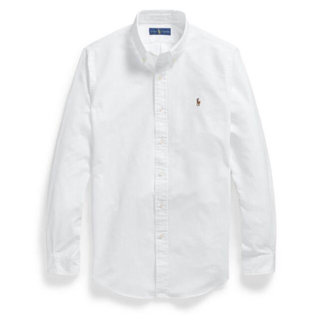 Ralph Lauren Custom Fit LS Sport Shirt White