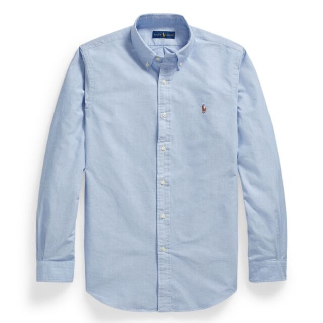 Ralph Lauren Custom Fit LS Sport Shirt Blue