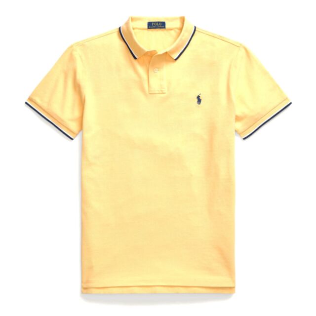 Ralph Lauren Slim Fit Tipped Polo Yellow