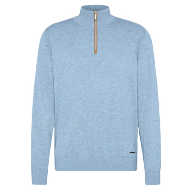 Bugatti Troyer Half Zip Sweat Light Blue