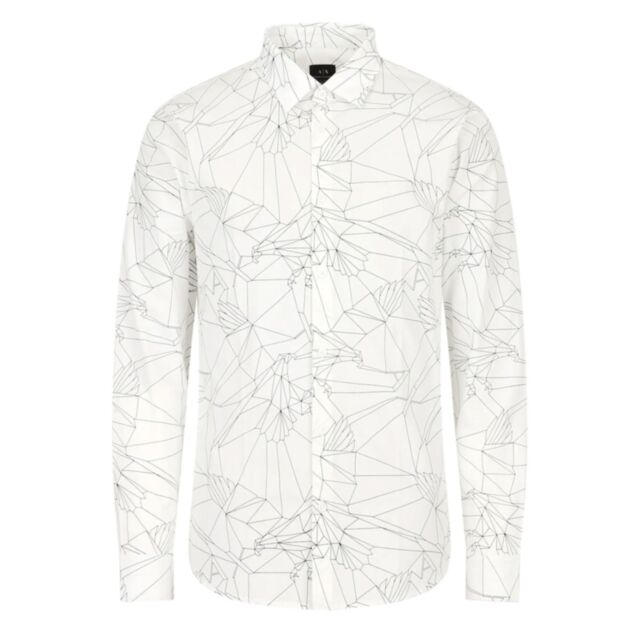 Armani Exchange Geo Print Shirt White