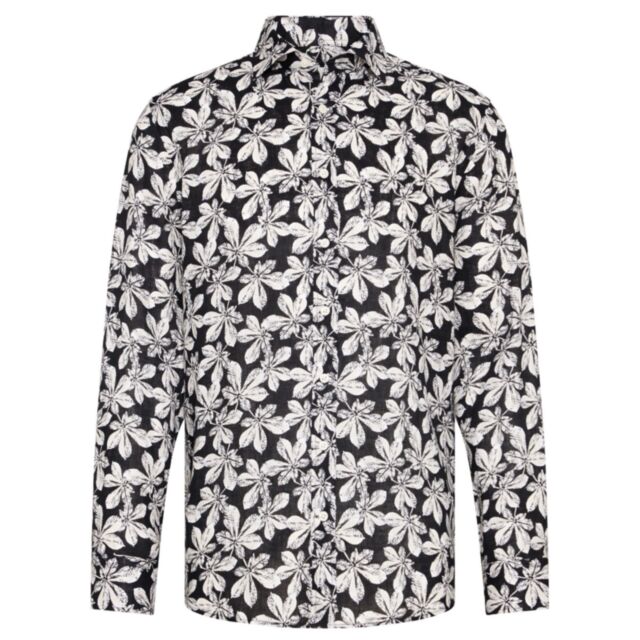 Bugatti Printed Shirt Black