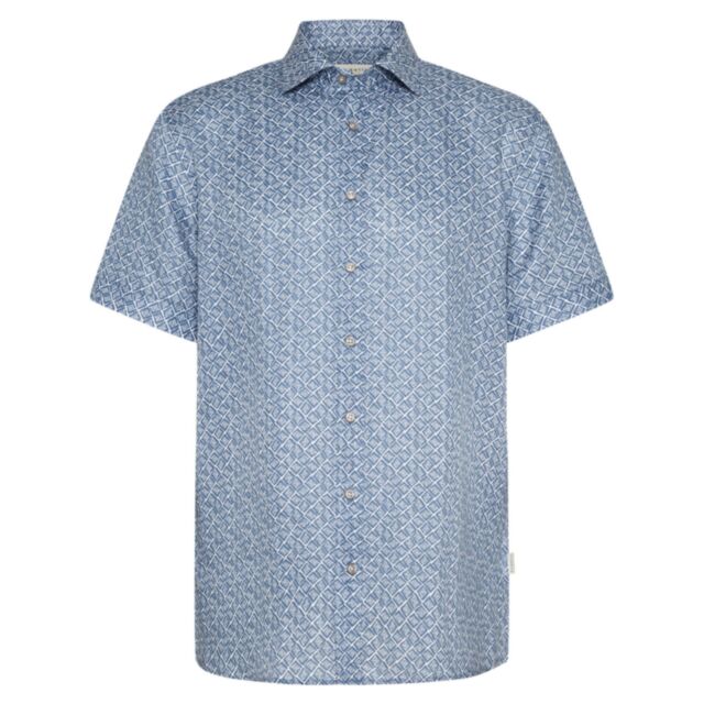 Bugatti Casual SS Printed Shirt Grey